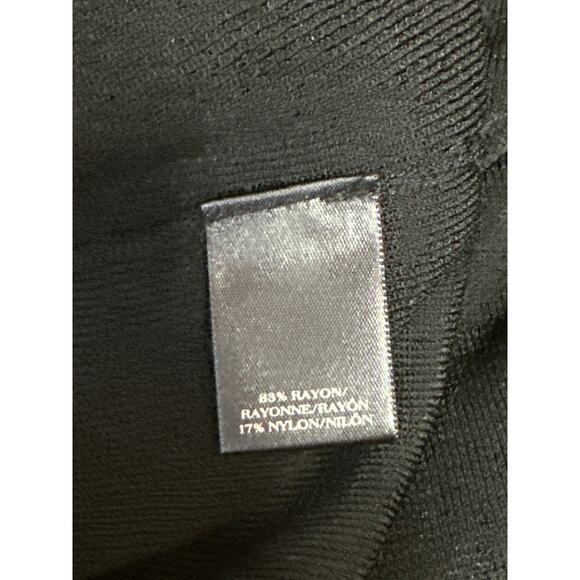 Ann Taylor Women's Black Long Sleeve Cropped Open Cardigan Sweater Top Size L - Picture 4 of 4